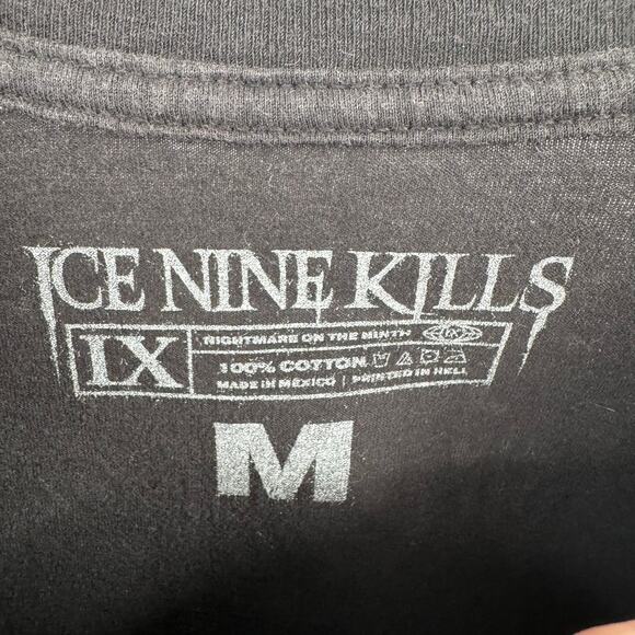 Ice Nine Kills Graphic Band T-Shirt Adult M Black Assault & Batteries - Picture 4 of 7